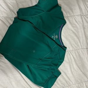 Healing Hands Hunter Green Medium Scrub Set